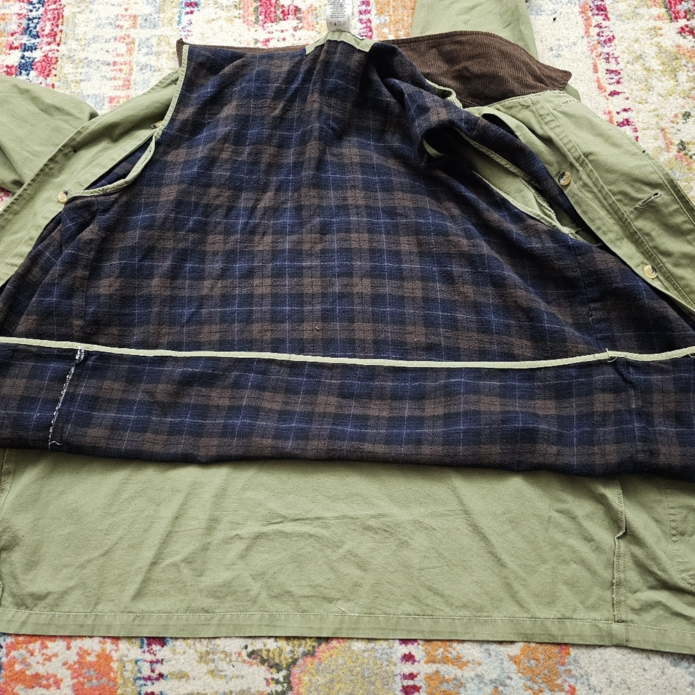 VTG 90s Route 66 Mens Medium Chore Jacket Barn / Field Shacket Plaid Lined - Picture 7 of 12